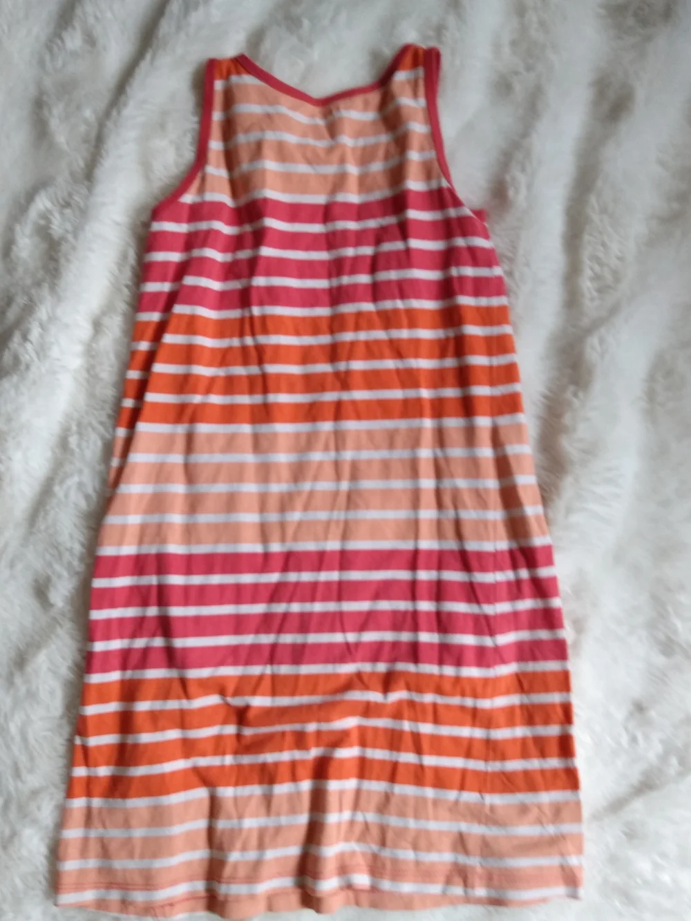 Striped Pink, Orange & White Dress - Picture 3 of 3